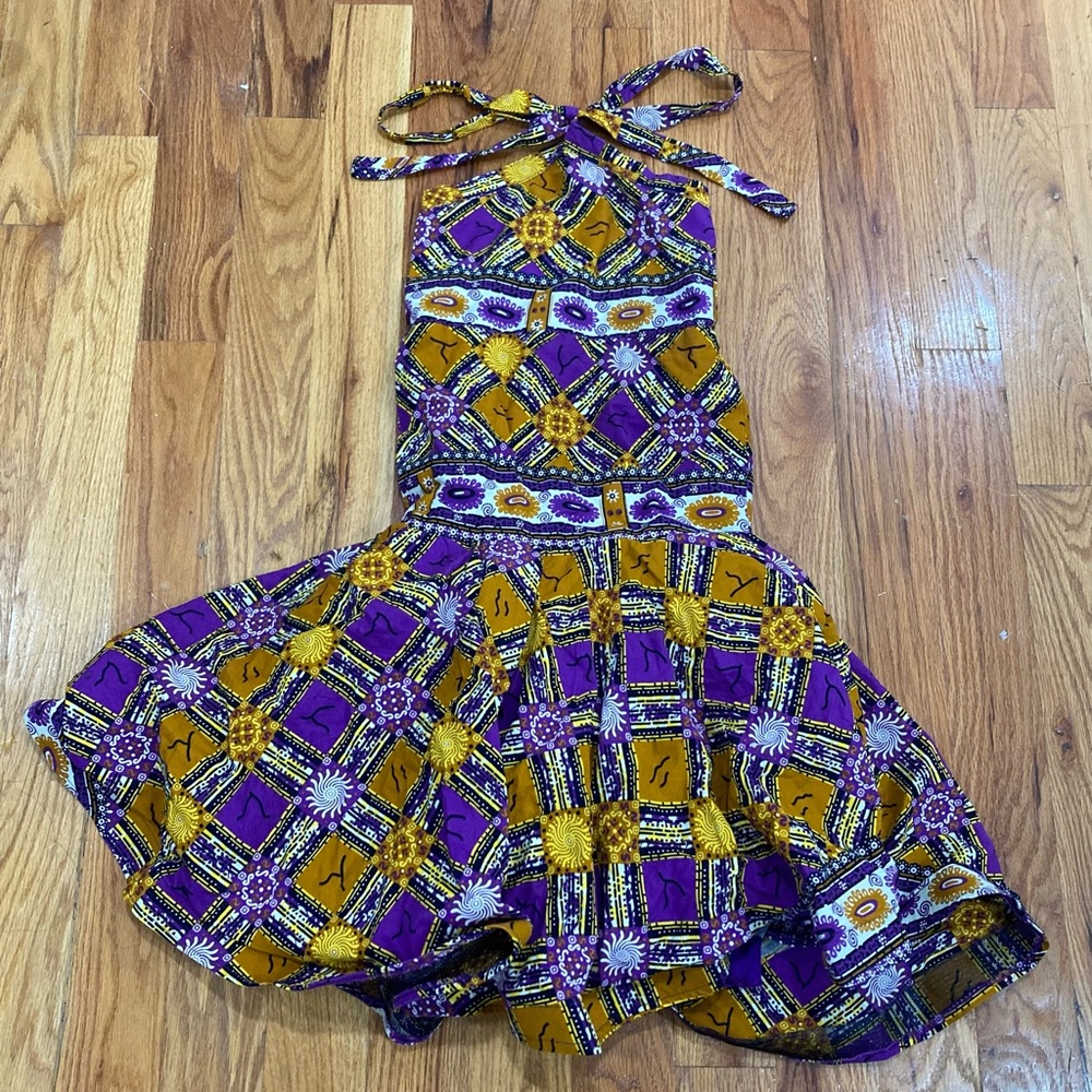 beautiful kids african dress with mermaid bottom size 7/8